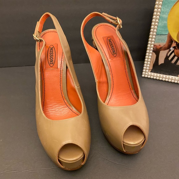 Missoni Olive Green Platforms - Picture 4 of 7